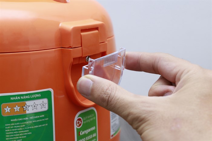 Nồi cơm nắp gài Kangaroo 1.2 lít KG826S Màu Cam