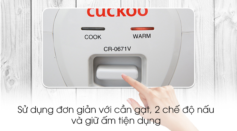 Nồi cơm điện Cuckoo 1 lít CR-0671V