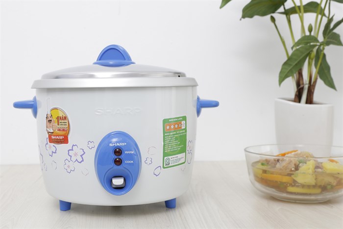 Nồi cơm nắp rời Sharp 1.8 lít KSH-D19V Màu Trắng
