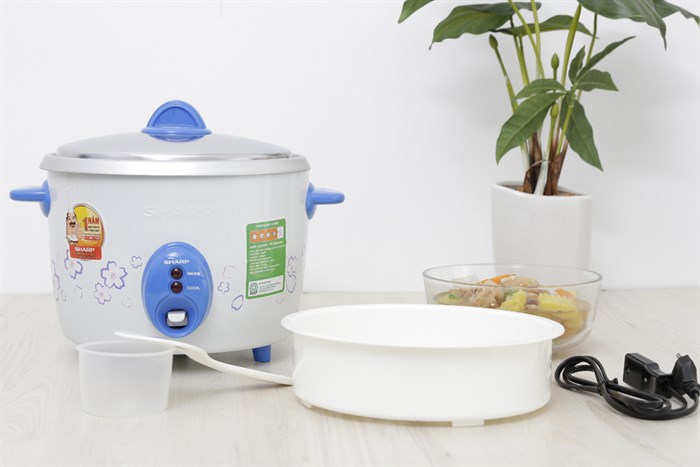 Nồi cơm nắp rời Sharp 1.8 lít KSH-D19V Màu Trắng