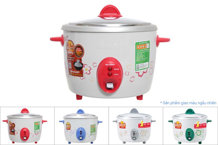 Nồi cơm nắp rời Sharp 1.8 lít KSH-D19V Màu Trắng