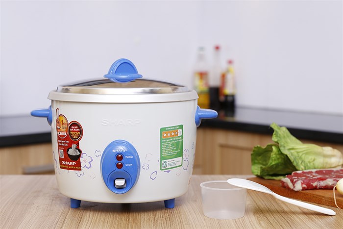 Nồi cơm nắp rời Sharp 1.8 lít KSH-D19V Màu Trắng