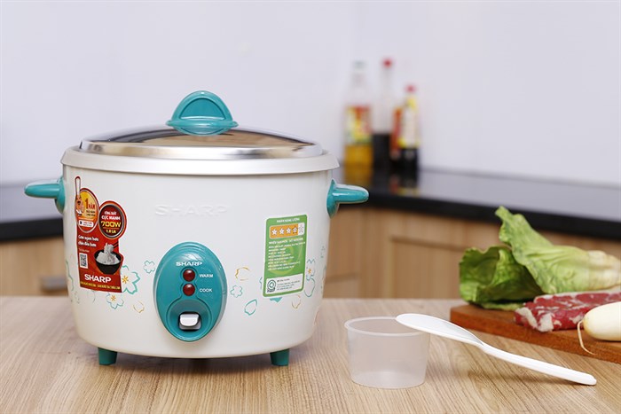 Nồi cơm nắp rời Sharp 1.8 lít KSH-D19V Màu Trắng