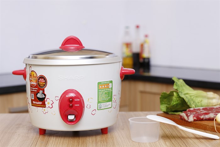 Nồi cơm nắp rời Sharp 1.8 lít KSH-D19V Màu Trắng