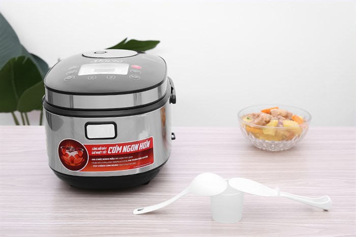 Nồi cơm điện tử Sunhouse mama 1.8 lít SHD8903 Màu Xám