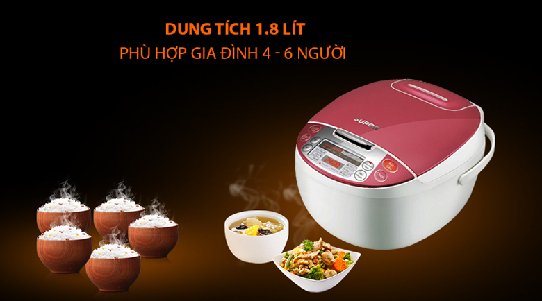Nồi cơm điện tử Supor 1.8 lít CFXB50FC29VN-75