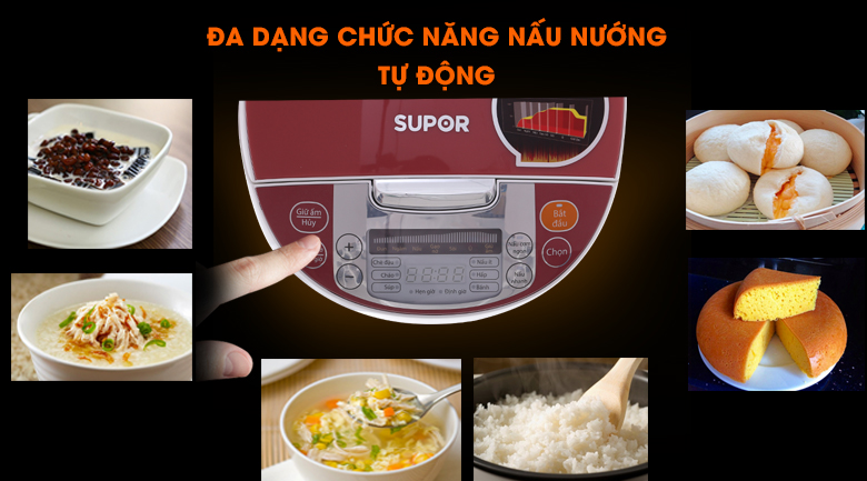 Nồi cơm điện tử Supor 1.8 lít CFXB50FC29VN-75