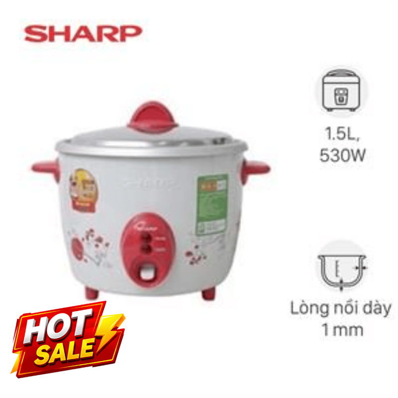 Nồi cơm nắp rời Sharp 1.5 lít KSH-D15V
