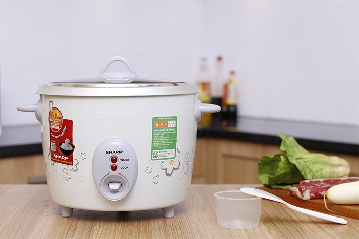 Nồi cơm nắp rời Sharp 2.2 lít KSH-D22V Màu Trắng