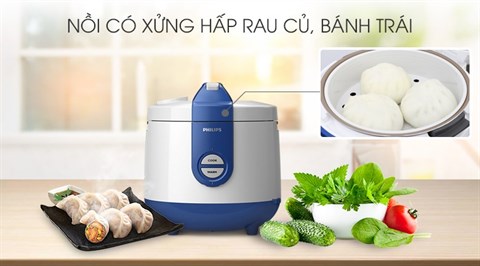 Xửng hấp - Nồi cơm điện Philips 2 lít HD3119