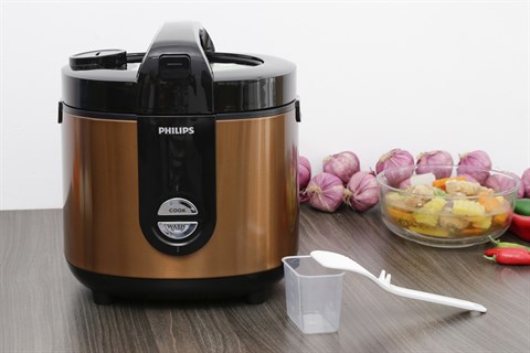 Nồi cơm nắp gài Philips HD3132/68 vàng