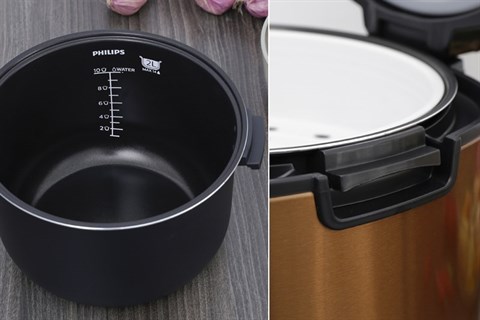 Nồi cơm nắp gài Philips HD3132/68 vàng