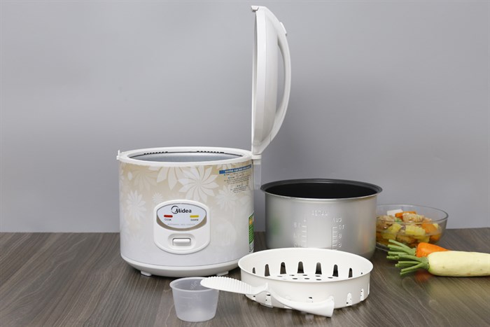 Nồi cơm điện Midea 1.8 lít MR-CM18SG Màu Nâu nhạt