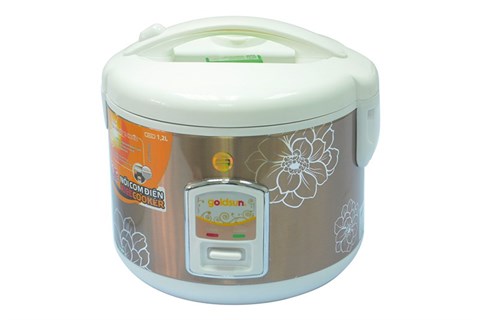 Thiết kế đẹp mắt - Nồi cơm nắp gài Goldsun 1,2 lít ARC-G12MC