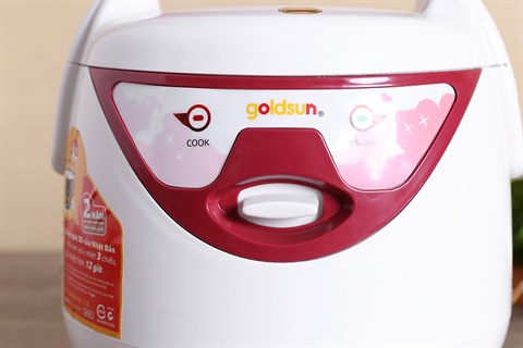 Nấu cơm bằng 1 nút gạt - Nồi cơm điện 3D Goldsun 1,0 lít ARC-GW100