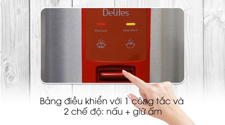 Nồi cơm điện Delites 1.2 lít NCG1201