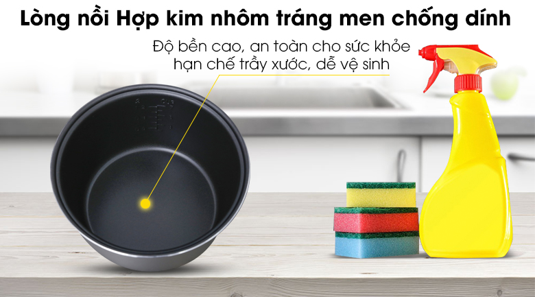 Nồi cơm điện Delites 1.2 lít NCG1201
