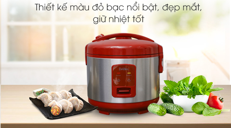 Nồi cơm điện Delites 1.2 lít NCG1201