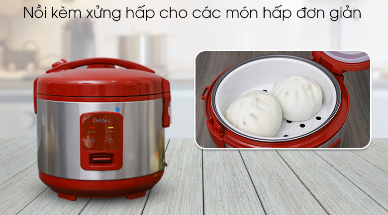 Nồi cơm điện Delites 1.2 lít NCG1201