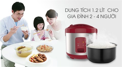 Nồi cơm nắp gài Delites NCG1201
