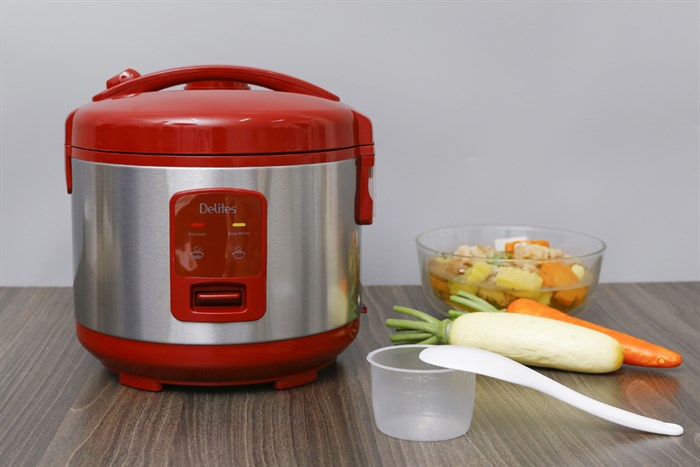 Nồi cơm điện Delites 1.2 lít NCG1201 Màu Đỏ