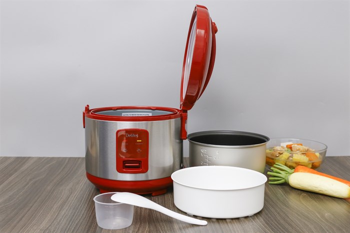 Nồi cơm điện Delites 1.2 lít NCG1201 Màu Đỏ
