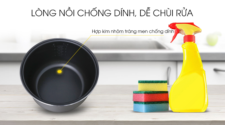 Nồi cơm điện Delites 1.8 lít NCG1804
