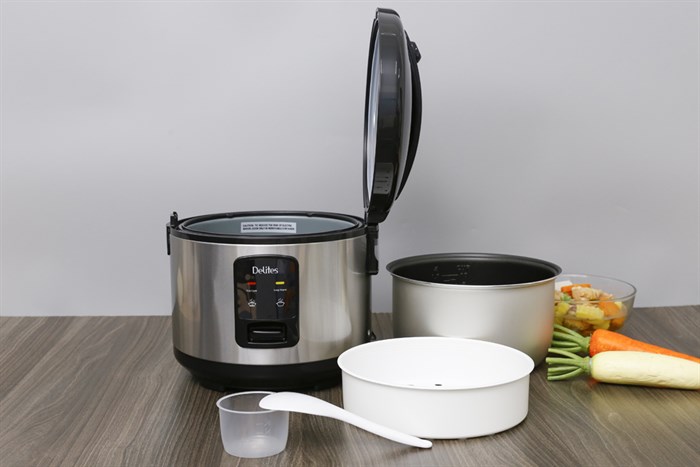 Nồi cơm điện Delites 1.8 lít NCG1804 Màu Đen - Bạc