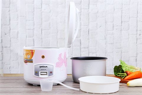 Nồi cơm điện thiết kế đơn giản - Nồi cơm điện GoldSun GR-1183 (P)