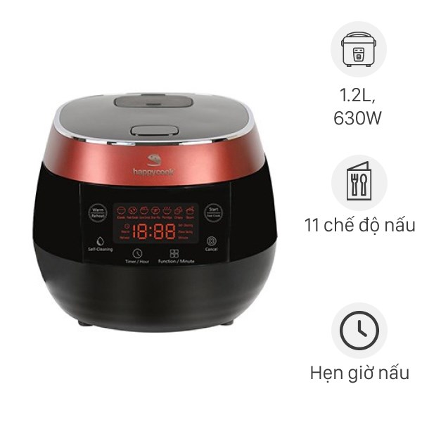 Nồi cơm điện tử Happycook 1.2 lít HCJ-120D