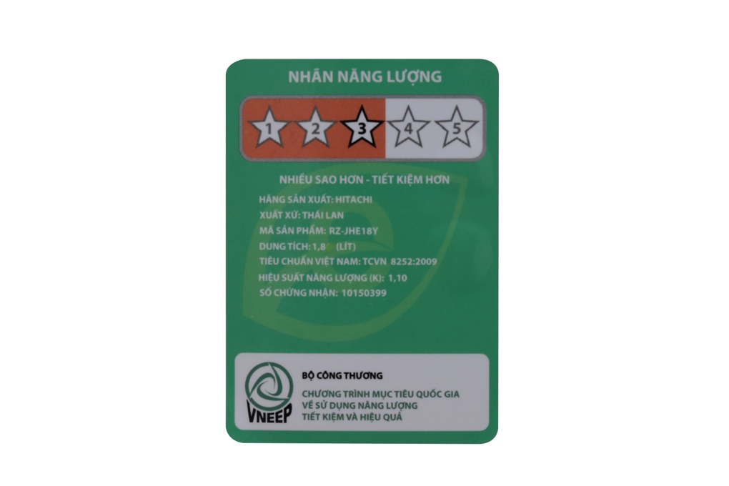 Nồi cơm điện cao tần Hitachi 1.8 lít RZ-JHE18Y Màu Nâu