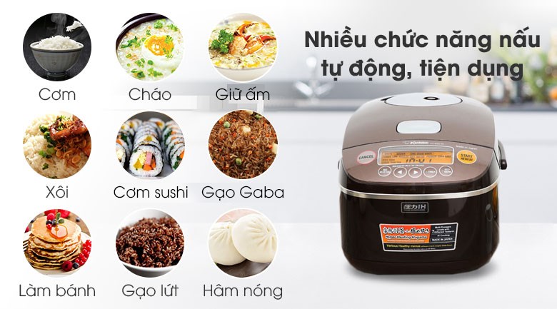 Nồi cơm điện cao tần Zojirushi 1.8 lít NP-BSQ18V-TA