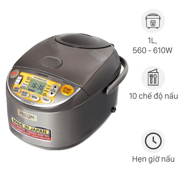 Nồi cơm điện tử Zojirushi 1 lít NS-YSQ10-XJ