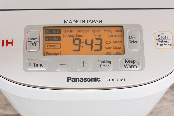 Nồi cơm điện cao tần Panasonic 1.8 lít SR-AFY181WRA Màu Trắng