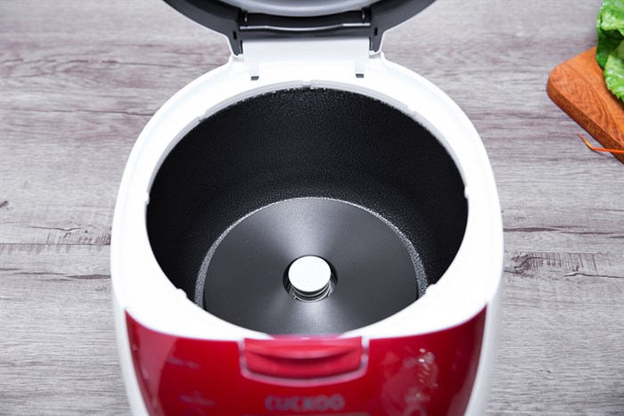 Nồi cơm điện tử Cuckoo 1 lít CR-0655F Màu Trắng - Đỏ
