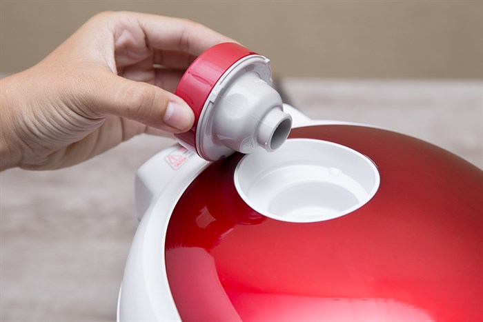 Nồi cơm điện tử Cuckoo 1 lít CR-0655F Màu Trắng - Đỏ