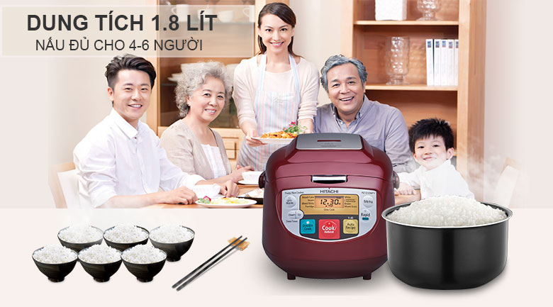 HITACHI RICE COOKER RZ-D18WFY(BK)