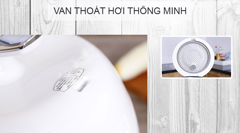 Nồi cơm điện Sharp 0.72 lít KS-A08V-WH Trắng - 7