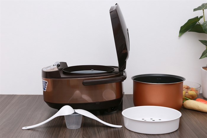 Nồi cơm điện tử Midea 1.8 lít MB-FS5017 Màu Nâu