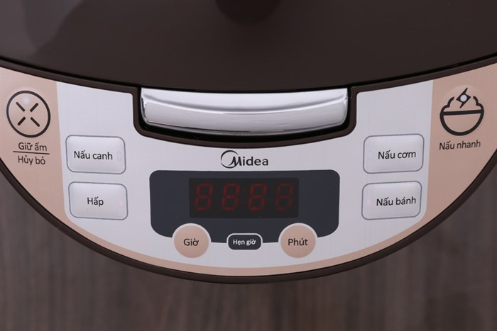Nồi cơm điện tử Midea 1.8 lít MB-FS5017 Màu Nâu