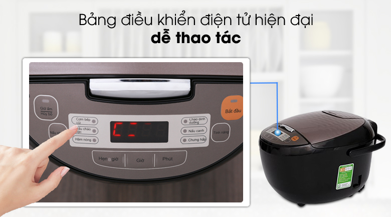 Nồi cơm điện tử Midea 1.8 lít MB-FS5018B