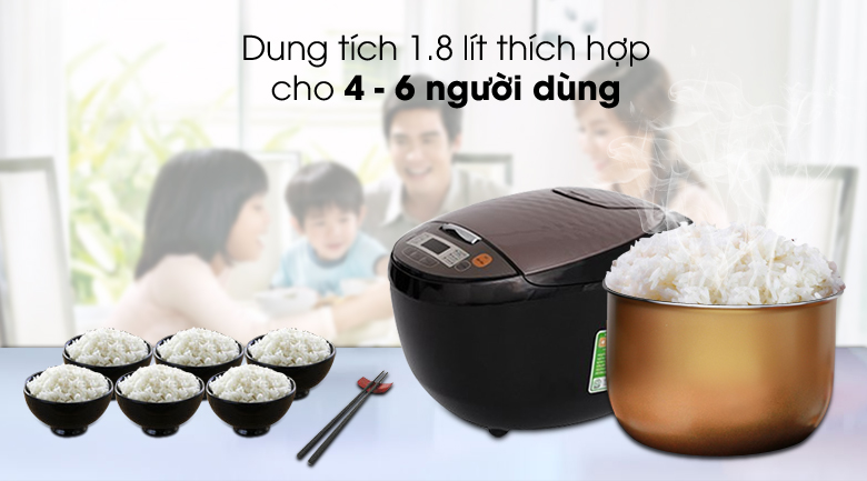 Nồi cơm điện tử Midea 1.8 lít MB-FS5018B