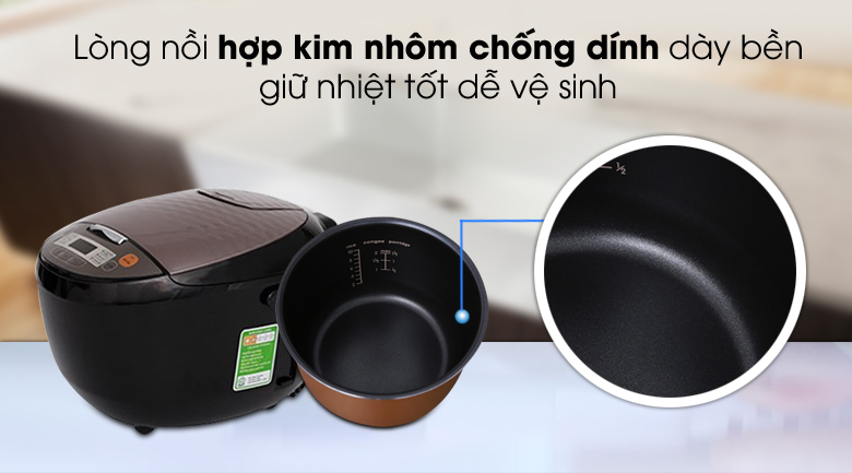 Nồi cơm điện tử Midea 1.8 lít MB-FS5018B