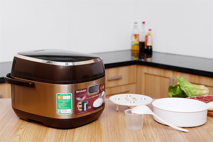 Nồi cơm điện cao tần Sharp 1.8 lít KS-IH190V-GL Màu Nâu