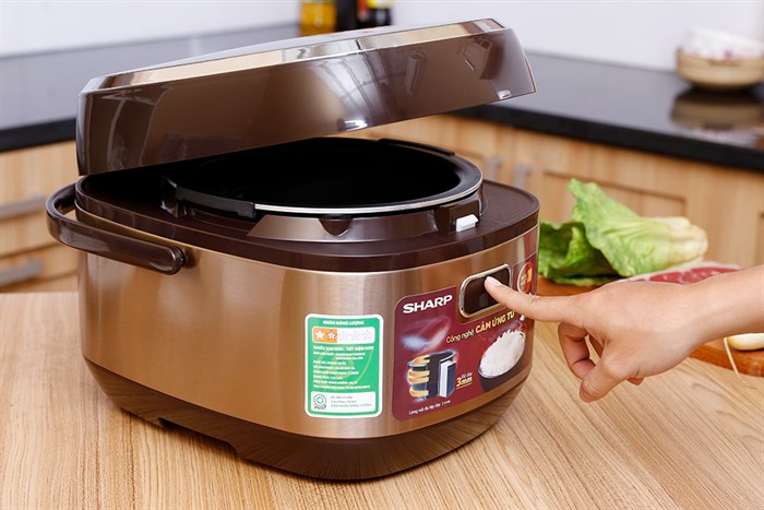 Nồi cơm điện cao tần Sharp 1.8 lít KS-IH190V-GL Màu Nâu