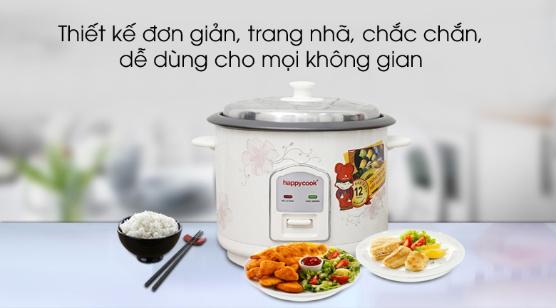 Nồi cơm điện Happycook 1.8 lít HCD-182