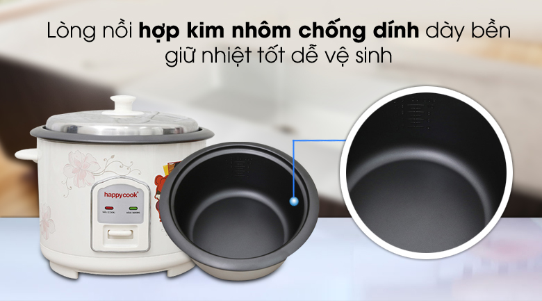 Nồi cơm điện Happycook 1.8 lít HCD-182