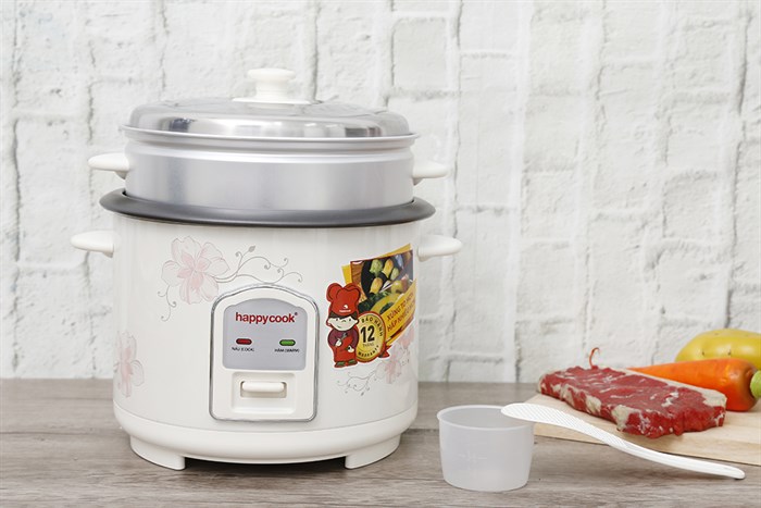 Nồi cơm nắp rời Happycook 1.8 lít HCD-182 Màu Trắng
