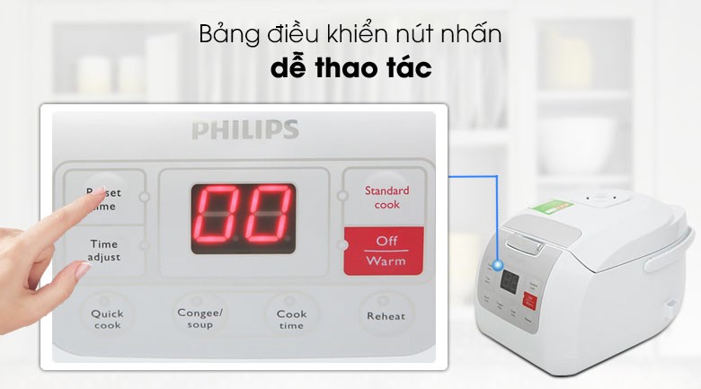Nồi cơm điện tử Philips 1 lít HD3030