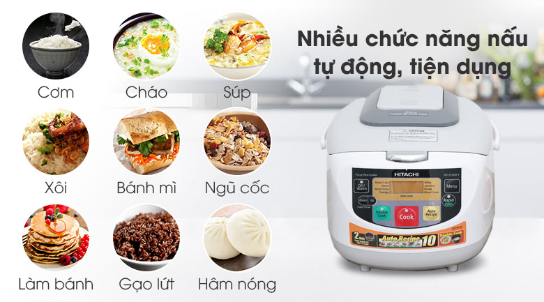 Nồi cơm điện tử Hitachi 1.8 lít RZ-D18XFY(GWH)